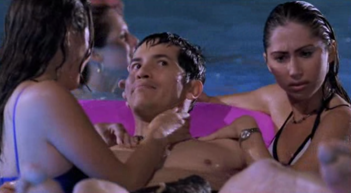 John Leguizamo in pool with women